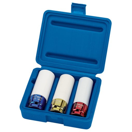 "Felgutoppasett 1/2"" 17,19,21mm"