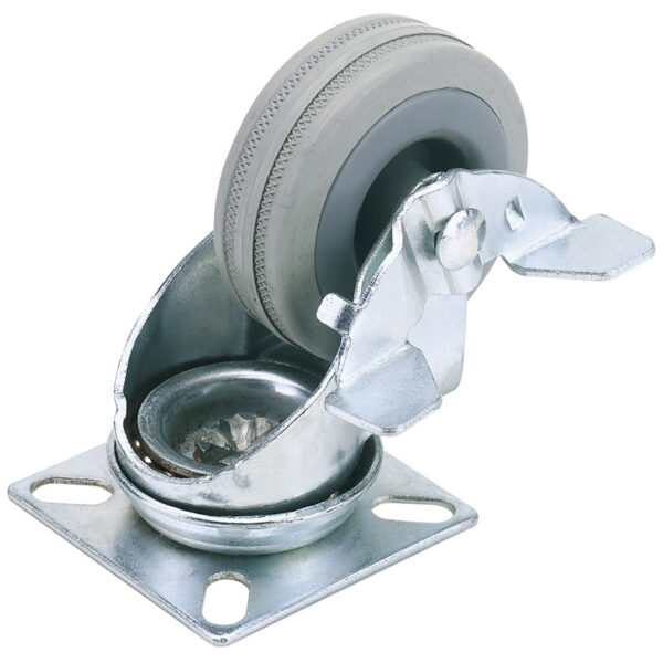 Beygjuhjól gúmmí m.bremsu 75mm 70kg
