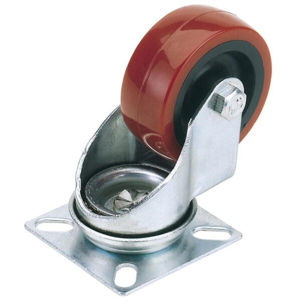 Beygjuhjól polyurethane 75mm 70kg