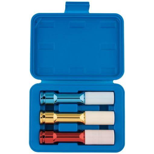 "Felgutoppasett 1/2"" 17,19,21mm djúpir"
