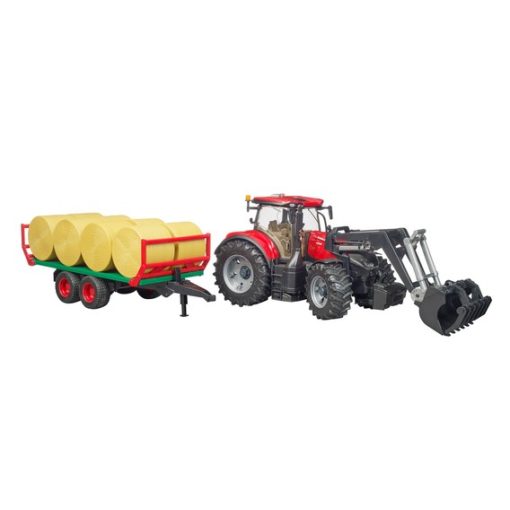 Case IH Optum 300 með rúlluvagni