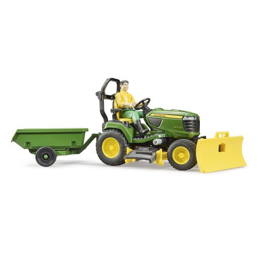 John Deere - Sláttutraktor með karl og vagn