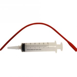 Fæðissprauta m.latexslöngu