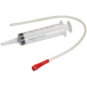 Fæðisprauta m/plastslöngu